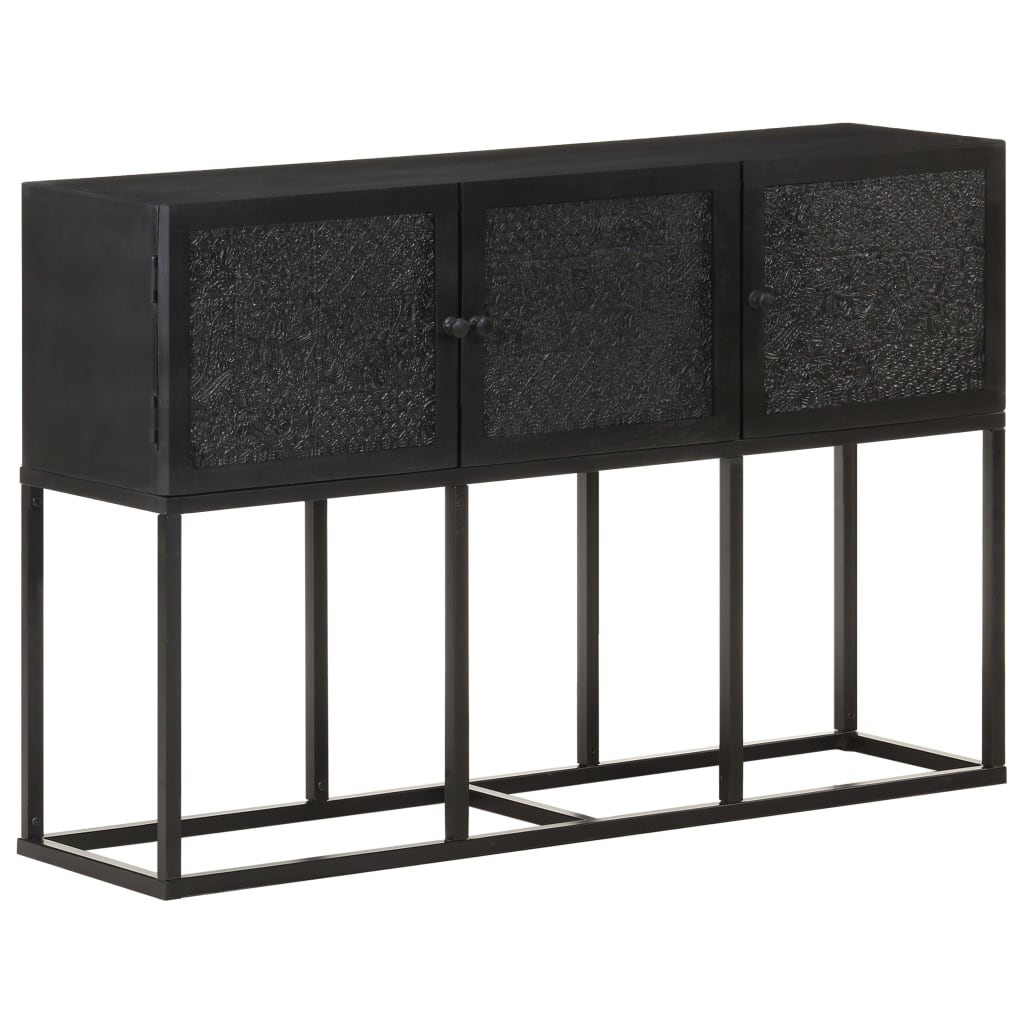 Sideboard | Black | Solid Mango Wood | Sideboard | Rectangular