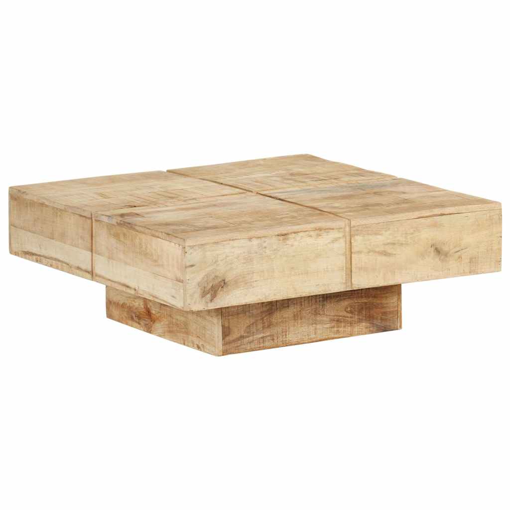 Coffee Table 80x80x28 cm Solid Mango Wood