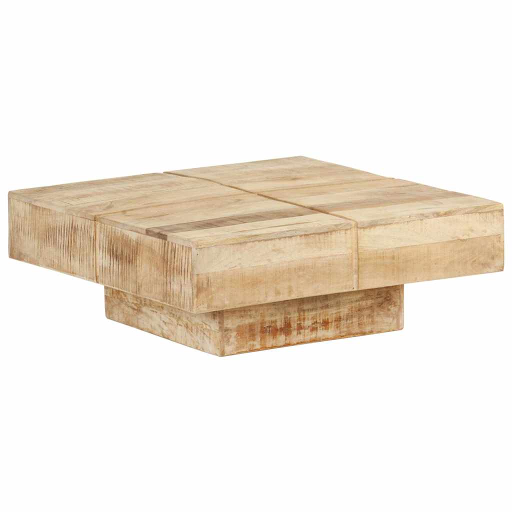 Coffee Table 80x80x28 cm Solid Mango Wood