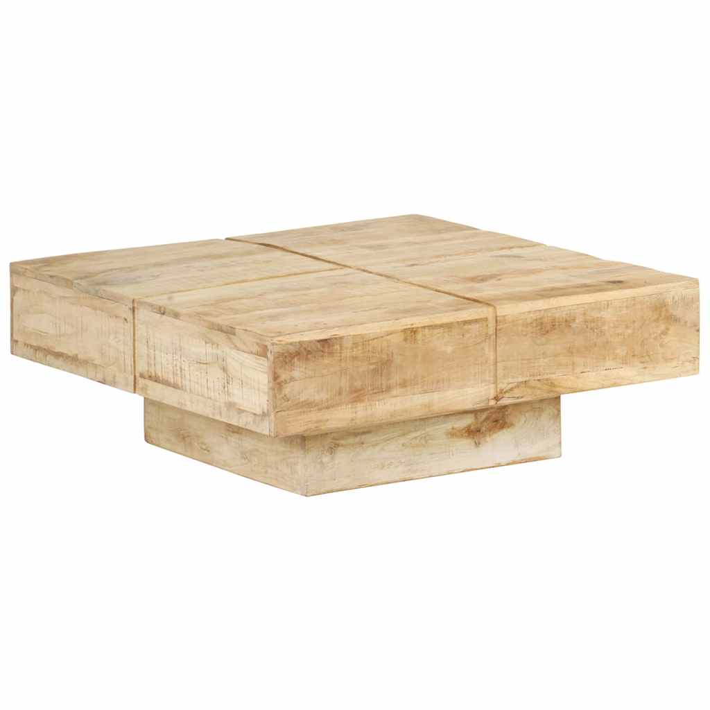 Coffee Table 80x80x28 cm Solid Mango Wood
