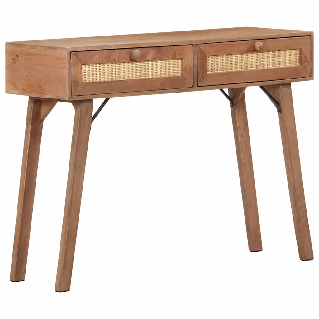323598 vidaXL Console Table 100x35x76 cm Solid Mango Wood