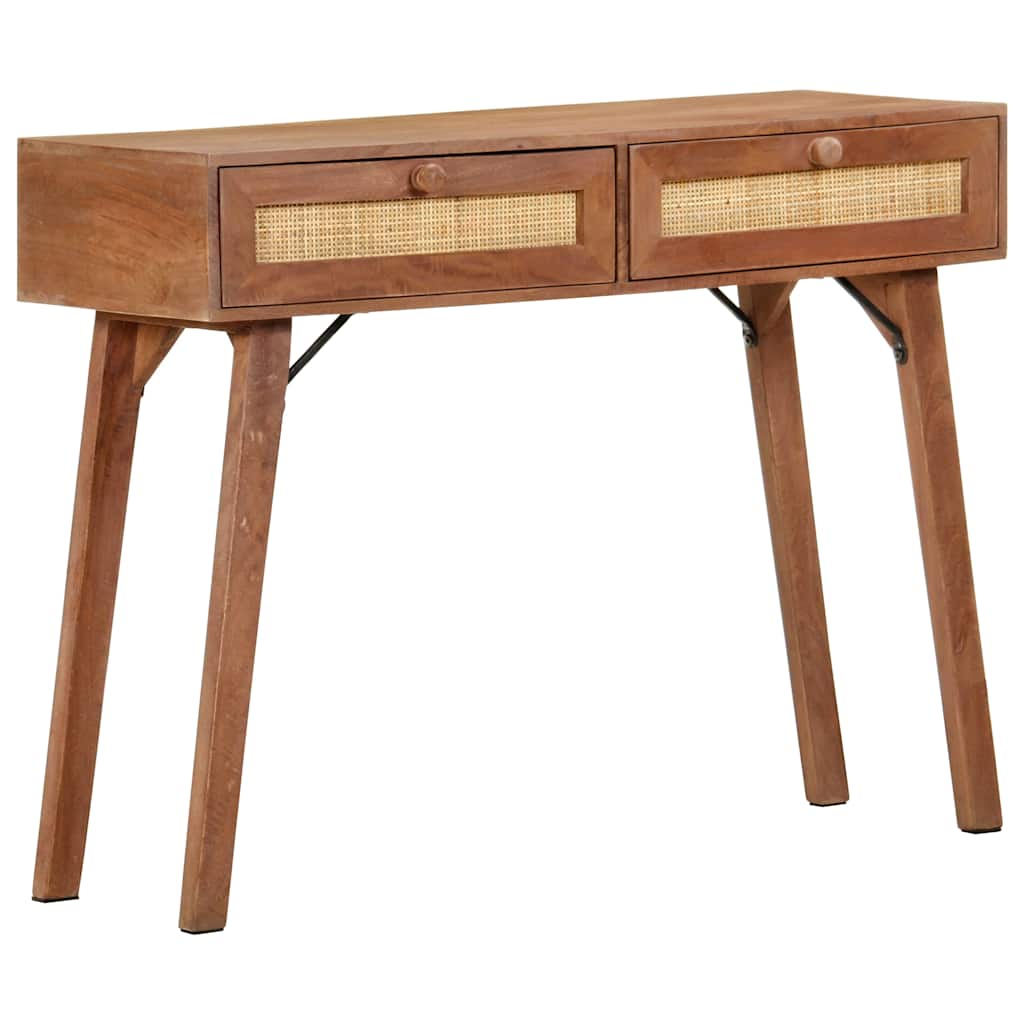 323598 vidaXL Console Table 100x35x76 cm Solid Mango Wood