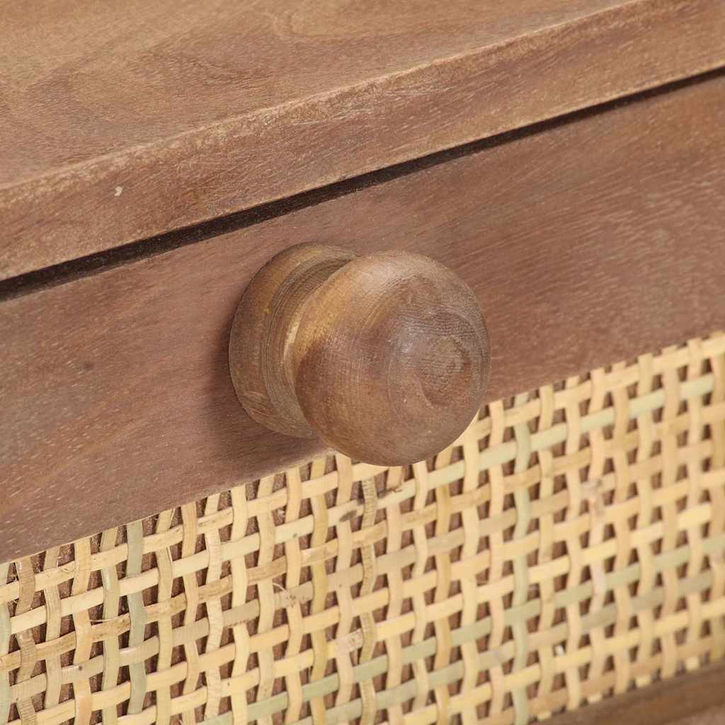 323598 vidaXL Console Table 100x35x76 cm Solid Mango Wood