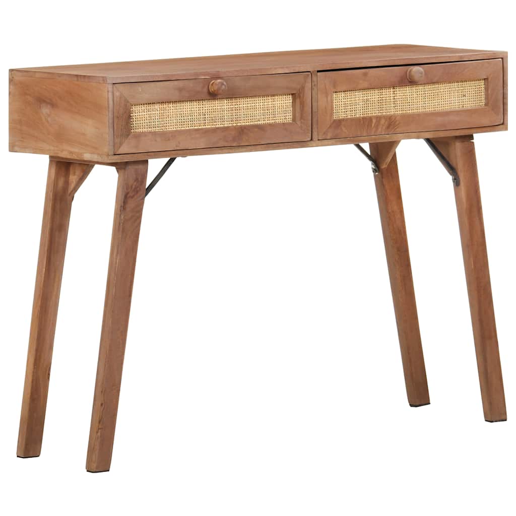323598 vidaXL Console Table 100x35x76 cm Solid Mango Wood