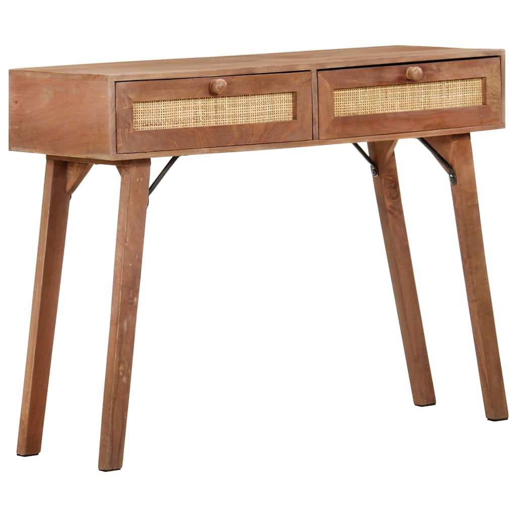 323598 vidaXL Console Table 100x35x76 cm Solid Mango Wood