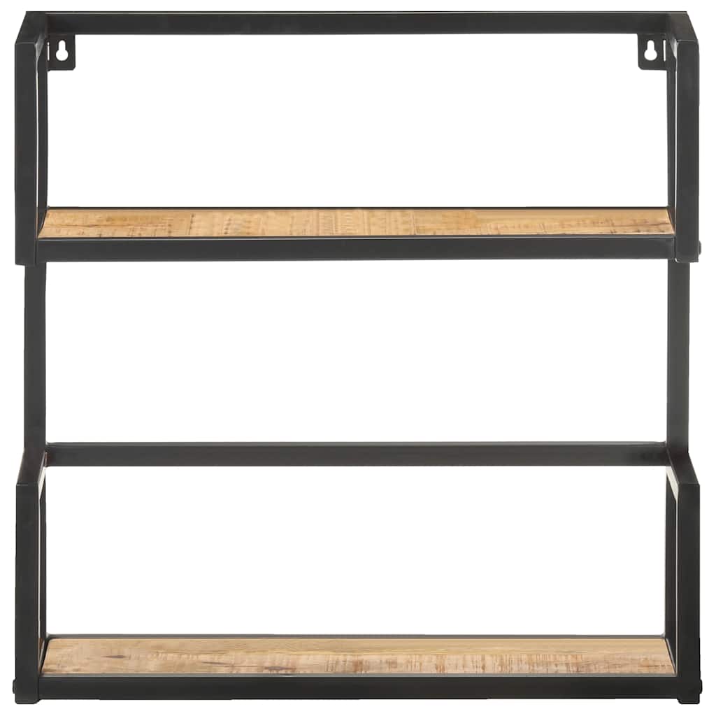Wall Shelf 80x20x60 cm Rough Mango Wood