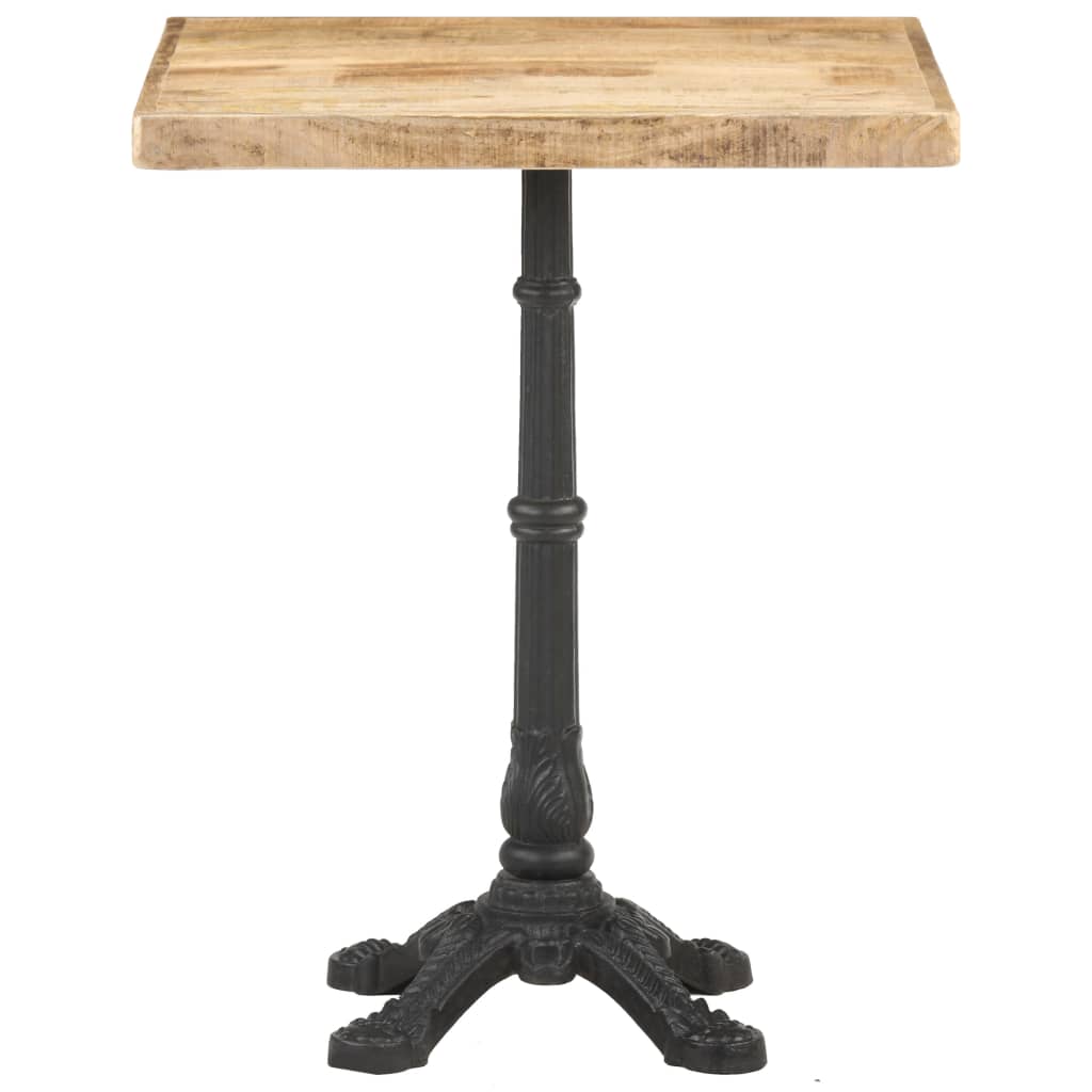 vidaXL Bistro Table 60x60x77 cm Rough Mango Wood