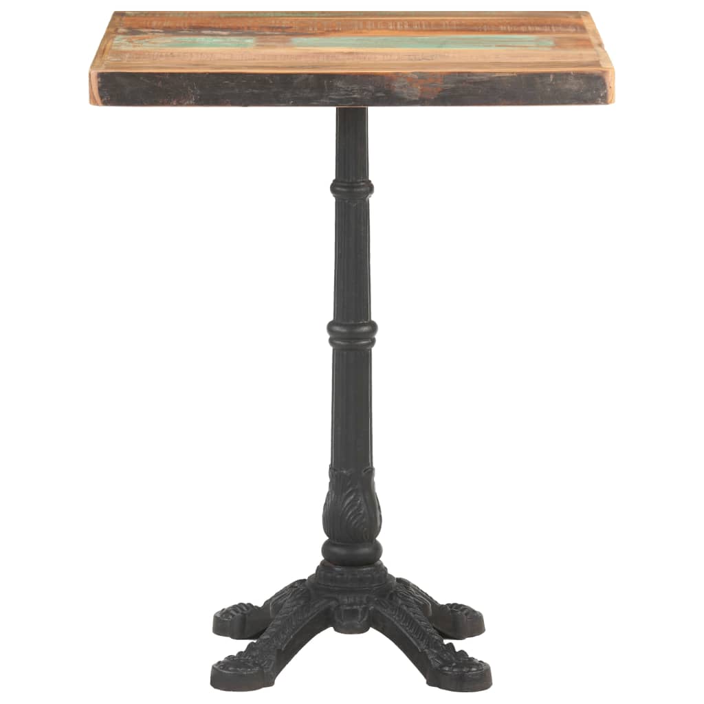 vidaXL Bistro Table 60x60x76 cm Solid Reclaimed Wood