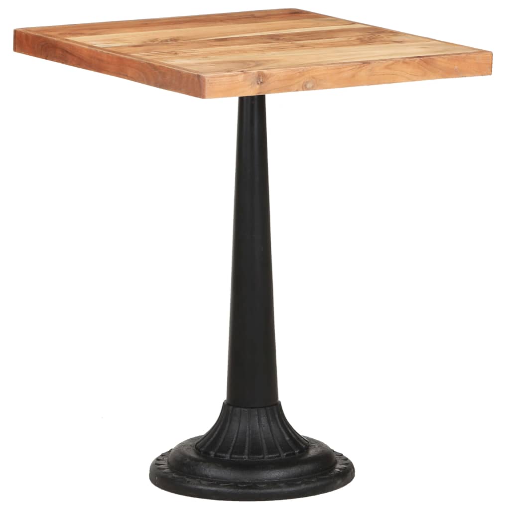 vidaXL Bistro Table 60x60x76 cm Solid Acacia Wood