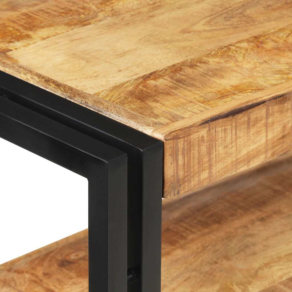 321096 vidaXL Console Table 90x30x75 cm Rough Mango Wood