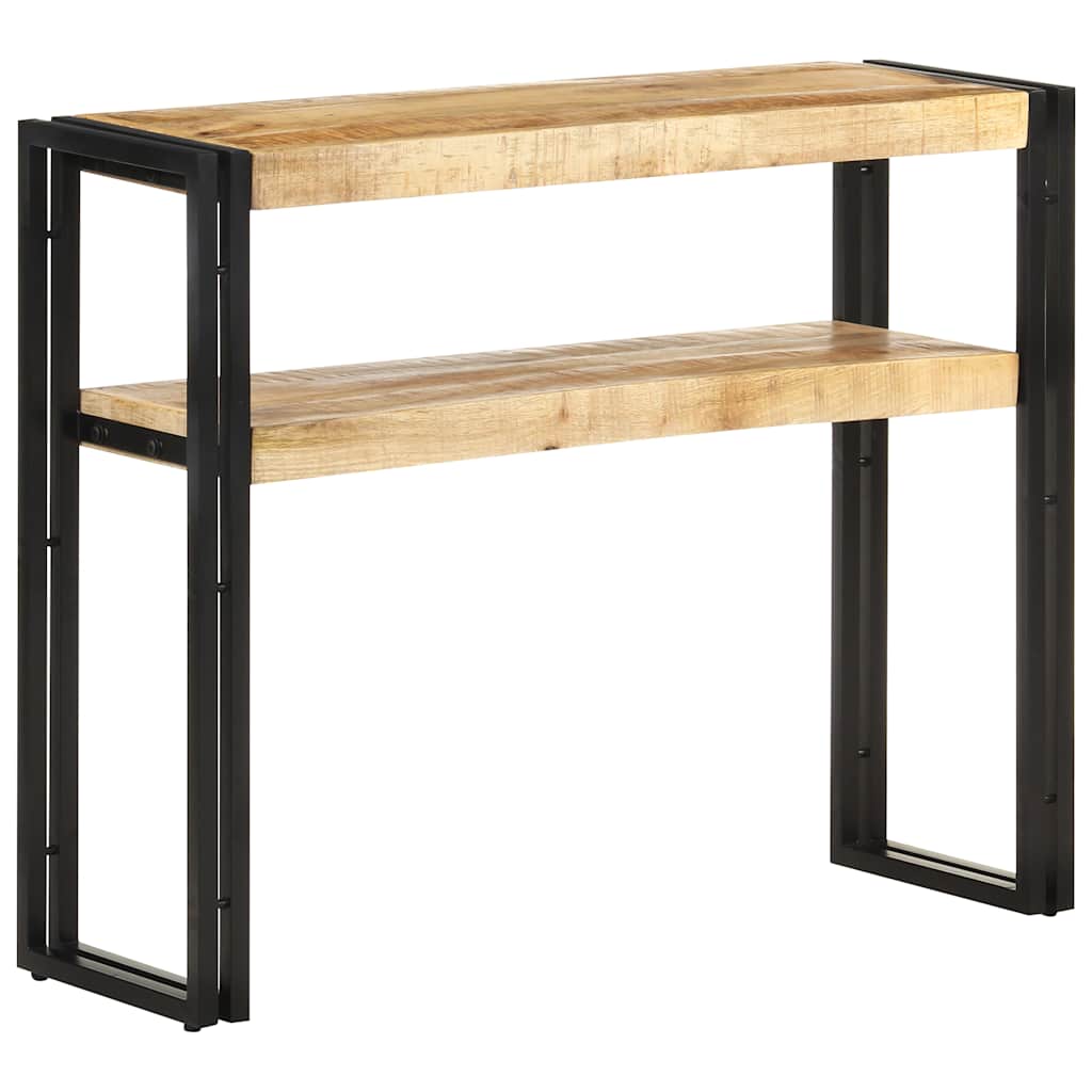 321096 vidaXL Console Table 90x30x75 cm Rough Mango Wood