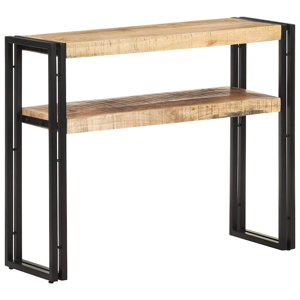 321096 vidaXL Console Table 90x30x75 cm Rough Mango Wood