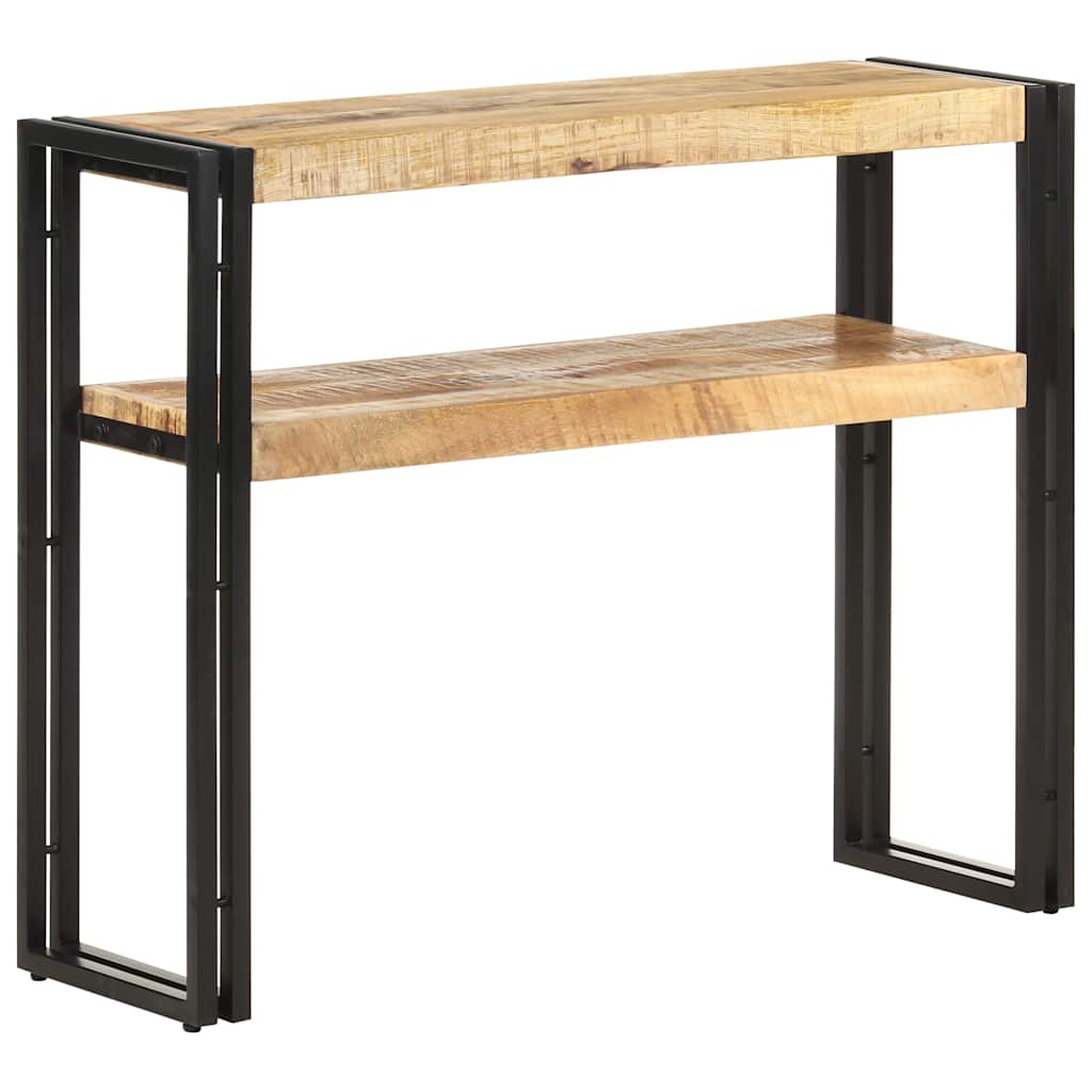 321096 vidaXL Console Table 90x30x75 cm Rough Mango Wood