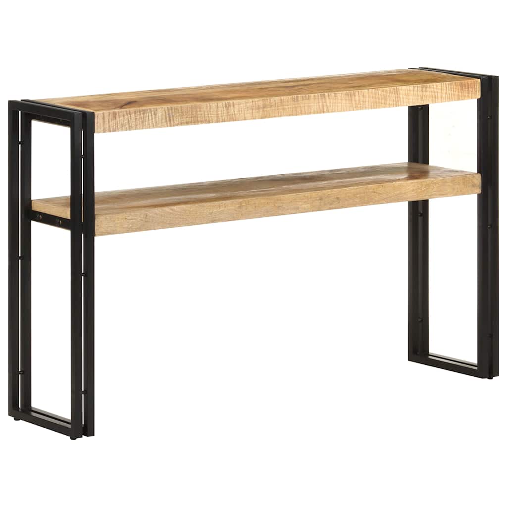 321099 vidaXL Console Table 120x30x75 cm Rough Mango Wood