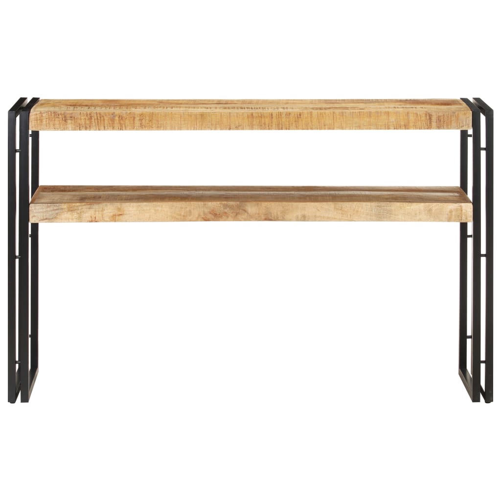 321099 vidaXL Console Table 120x30x75 cm Rough Mango Wood