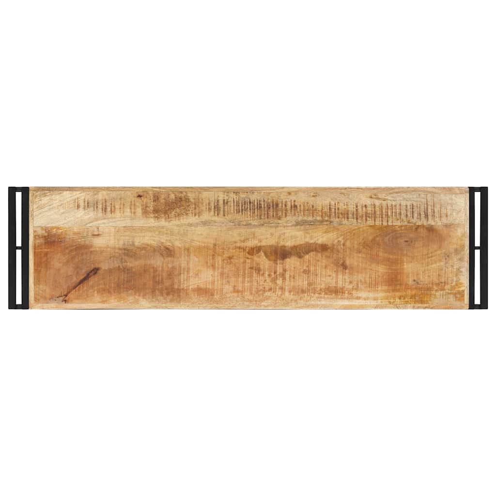 321099 vidaXL Console Table 120x30x75 cm Rough Mango Wood