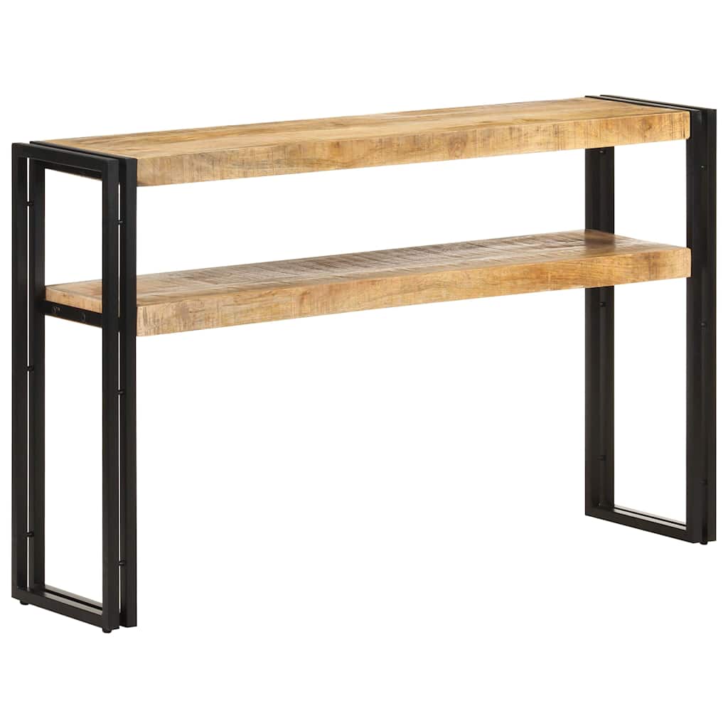 321099 vidaXL Console Table 120x30x75 cm Rough Mango Wood