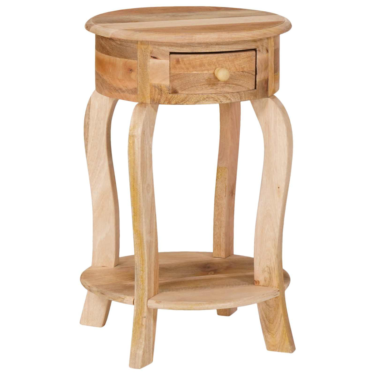 321789 vidaXL Side Table 37x37x61 cm Solid Mango Wood