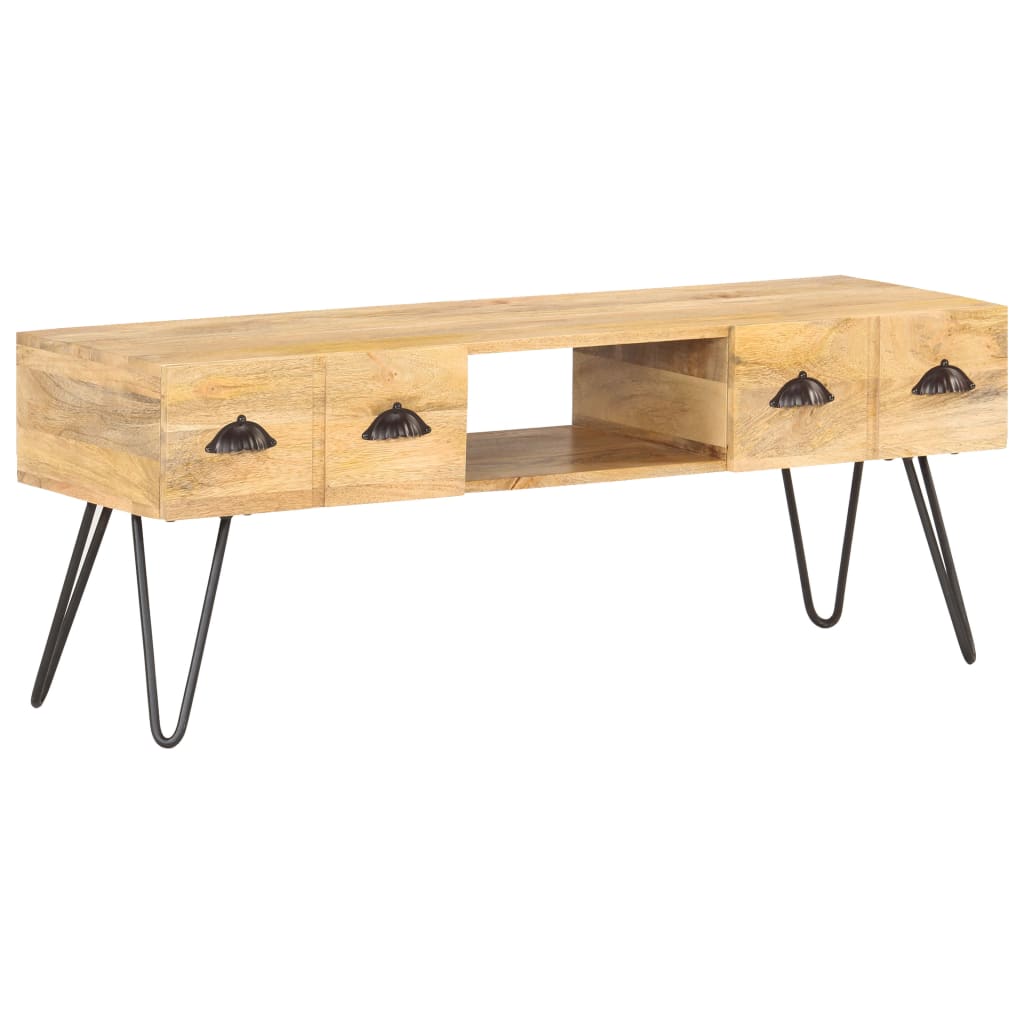 321790 vidaXL TV Cabinet 120x35x45 cm Solid Mango Wood
