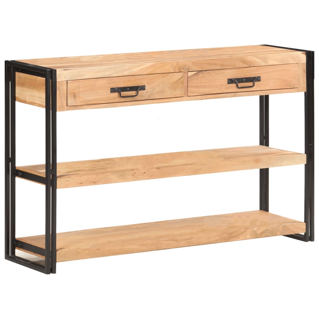 Sideboard 120x30x75 cm Solid Acacia Wood