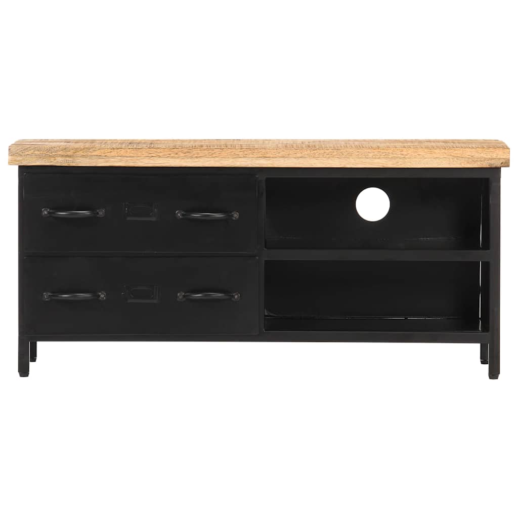 320662 vidaXL TV Cabinet 90x30x41 cm Rough Mango Wood