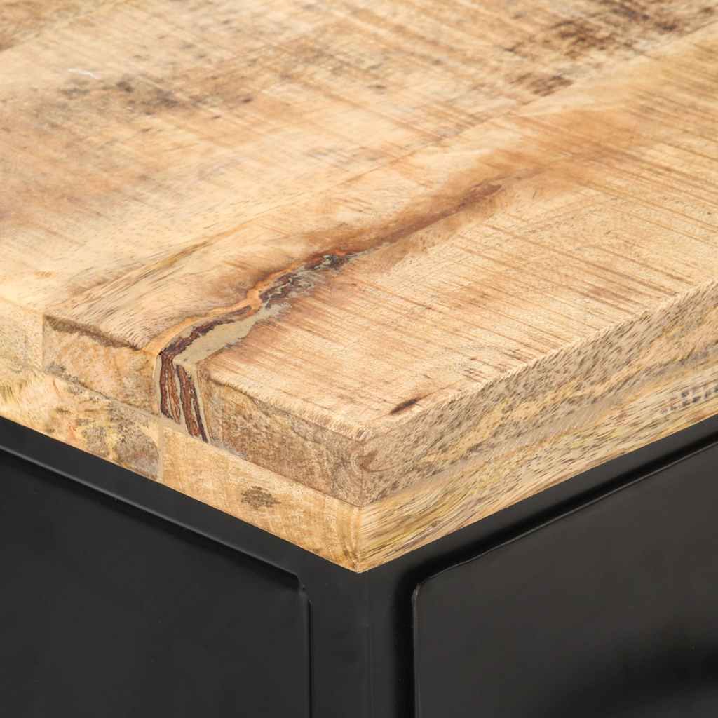 320662 vidaXL TV Cabinet 90x30x41 cm Rough Mango Wood