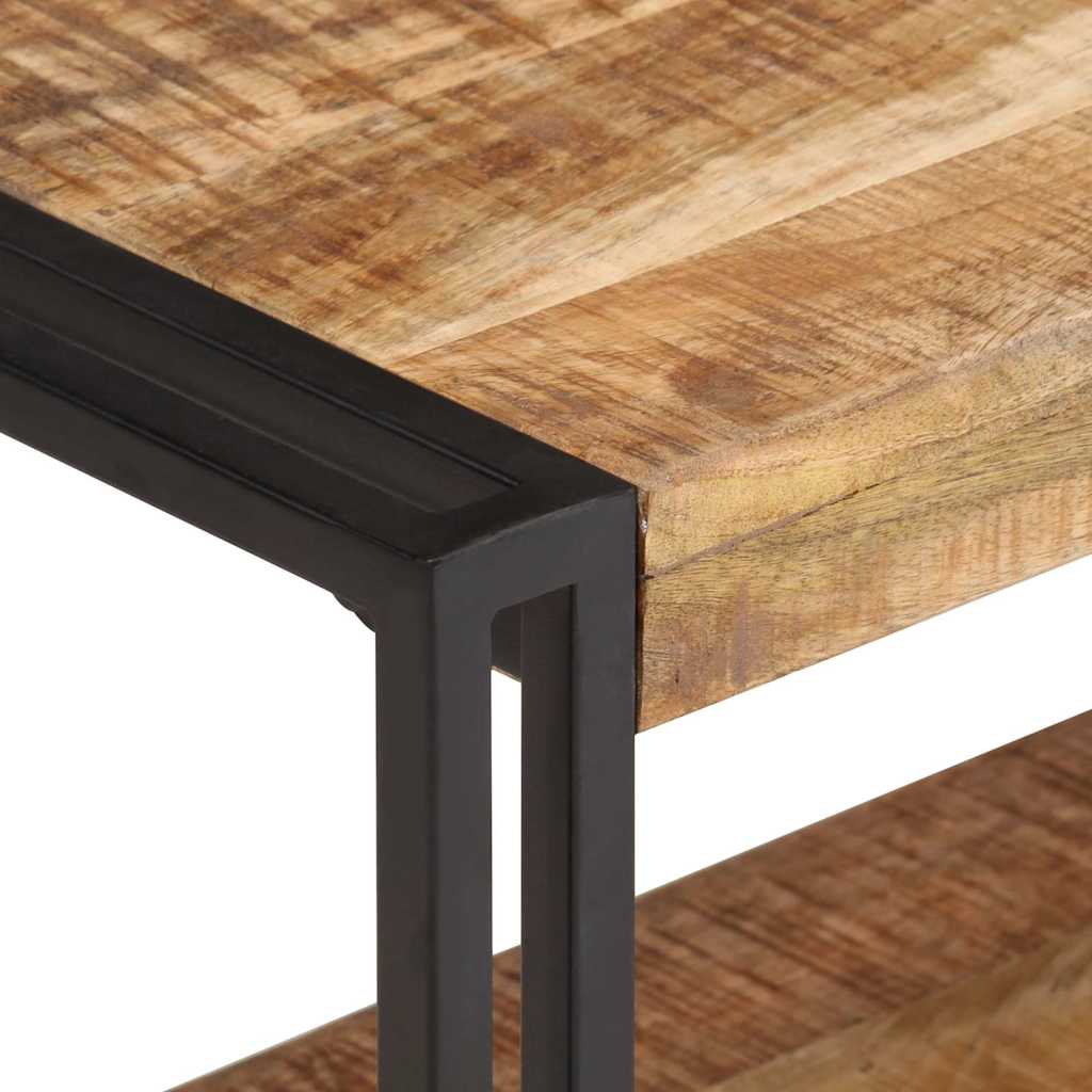 320679 vidaXL TV Cabinet 120x30x40 cm Rough Mango Wood