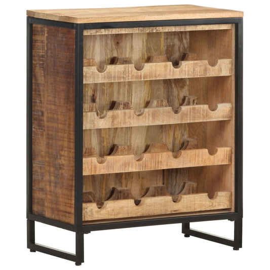 vidaXL Wine Cabinet 62x33x78.5 cm Rough Mango Wood