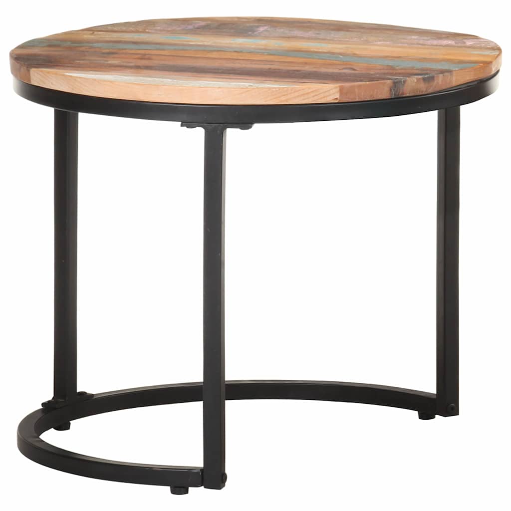 320688 vidaXL Side Tables 3 pcs Solid Reclaimed Wood