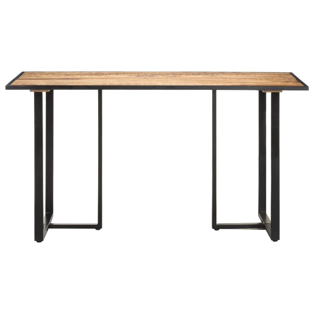 vidaXL Dining Table 140 cm Rough Mango Wood