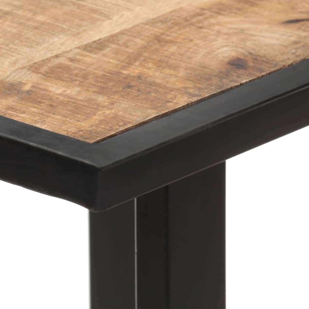 vidaXL Dining Table 140 cm Rough Mango Wood