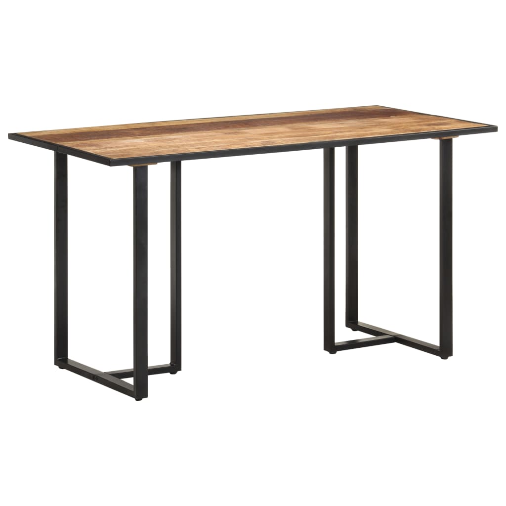 vidaXL Dining Table 140 cm Rough Mango Wood