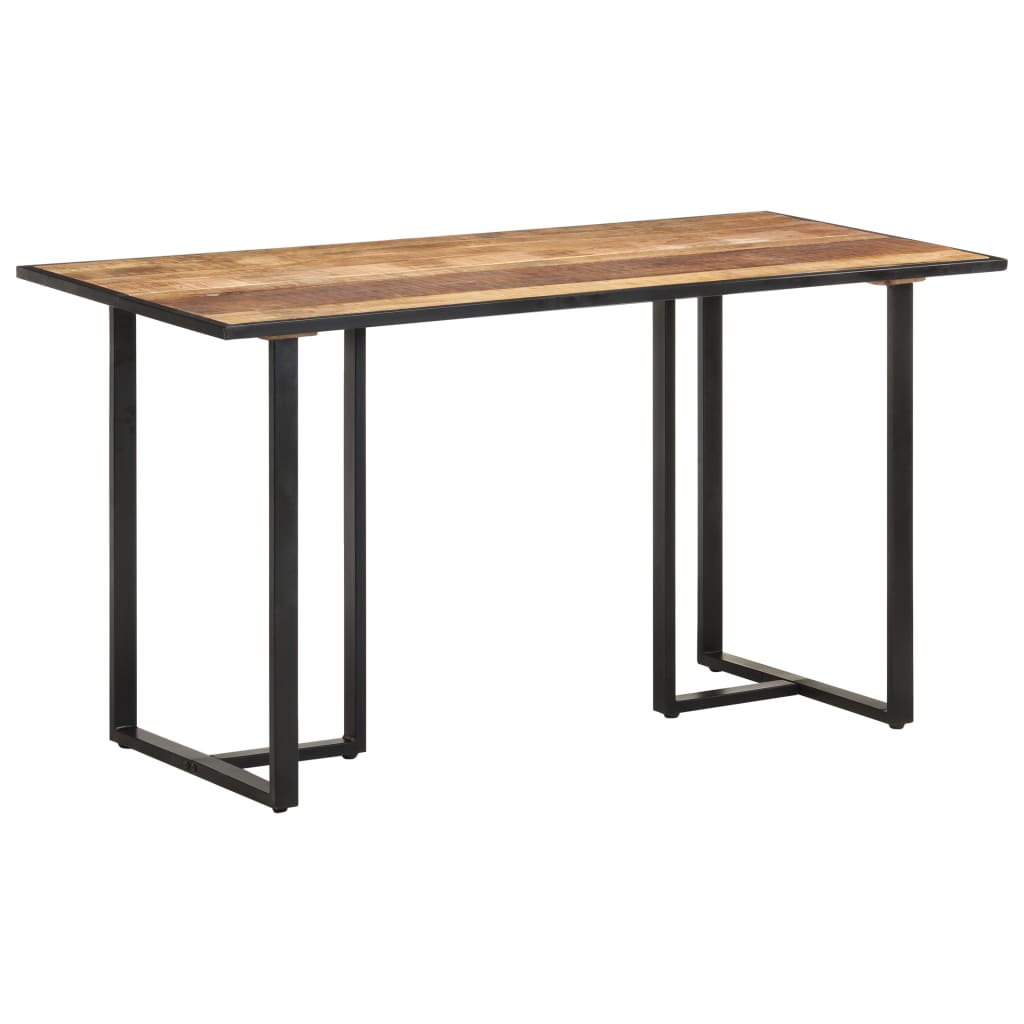 vidaXL Dining Table 140 cm Rough Mango Wood