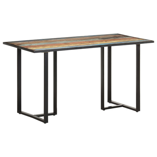 vidaXL Dining Table 140 cm Solid Reclaimed Wood