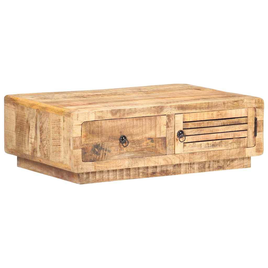 320458 vidaXL Coffee Table 90x60x29 cm Rough Mango Wood