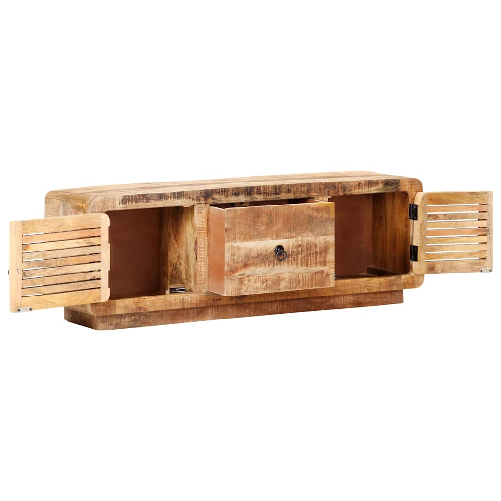 320460 vidaXL TV Cabinet 120x30x40 cm Rough Mango Wood