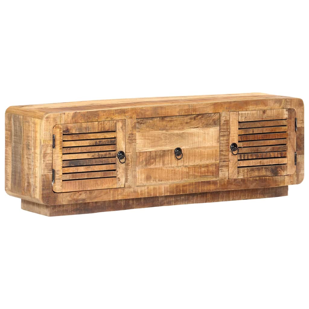 320460 vidaXL TV Cabinet 120x30x40 cm Rough Mango Wood