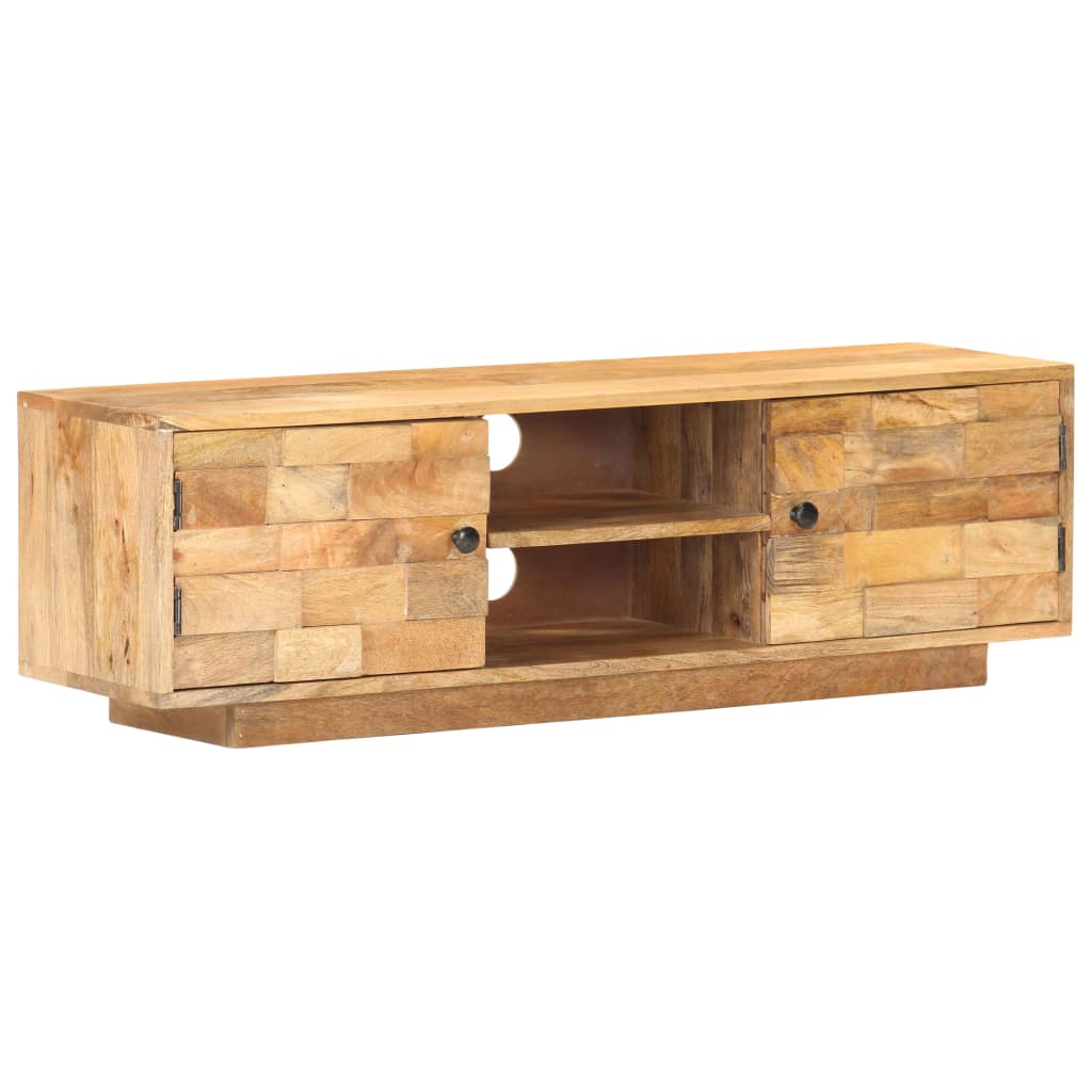 vidaXL TV Cabinet 116x30x35 cm Solid Mango Wood