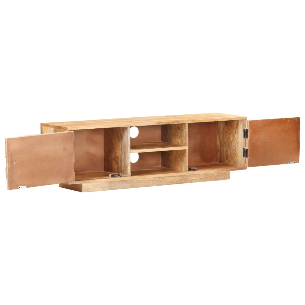 vidaXL TV Cabinet 116x30x35 cm Solid Mango Wood