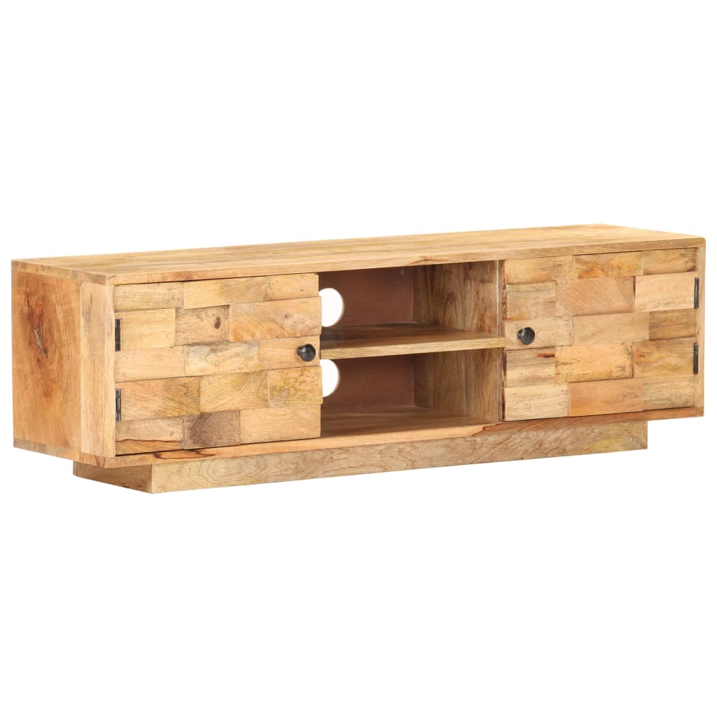 vidaXL TV Cabinet 116x30x35 cm Solid Mango Wood