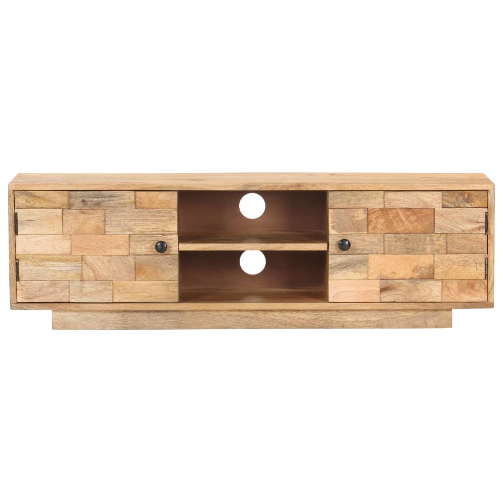 vidaXL TV Cabinet 116x30x35 cm Solid Mango Wood