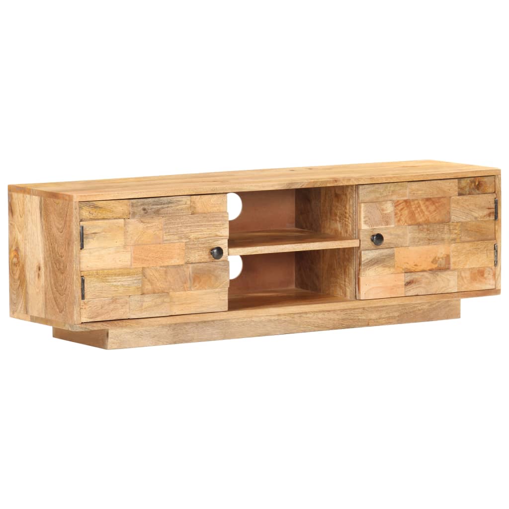 vidaXL TV Cabinet 116x30x35 cm Solid Mango Wood