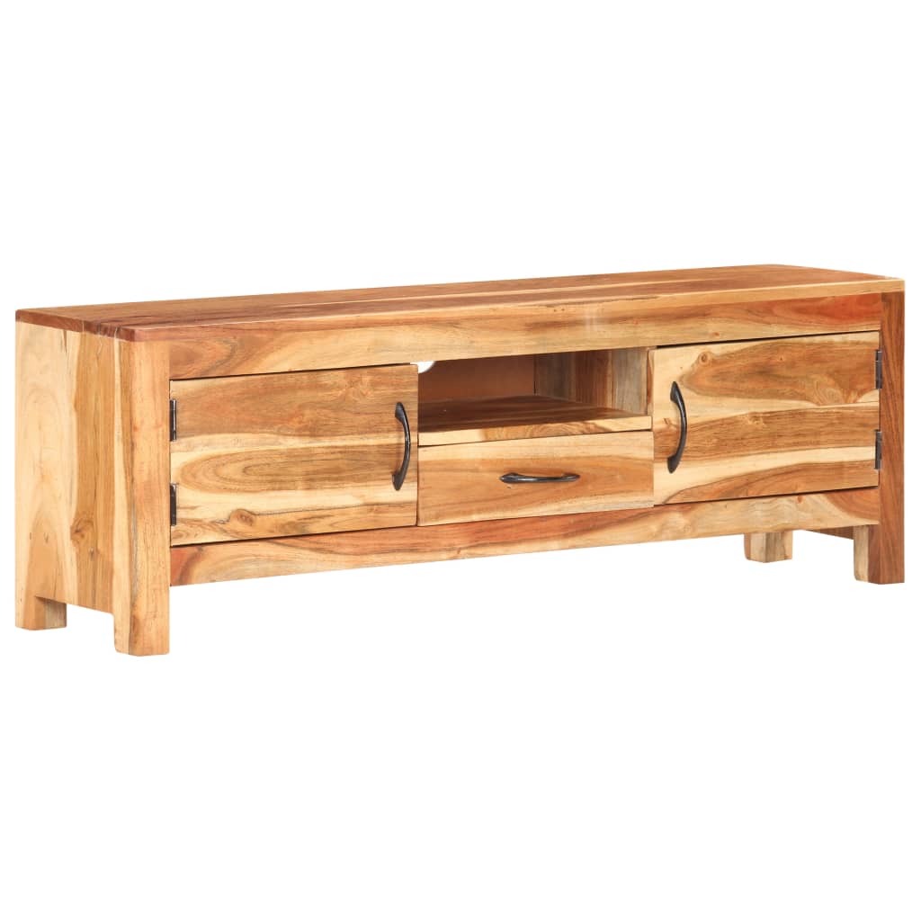 vidaXL TV Cabinet 116x30x40 cm Solid Acacia Wood