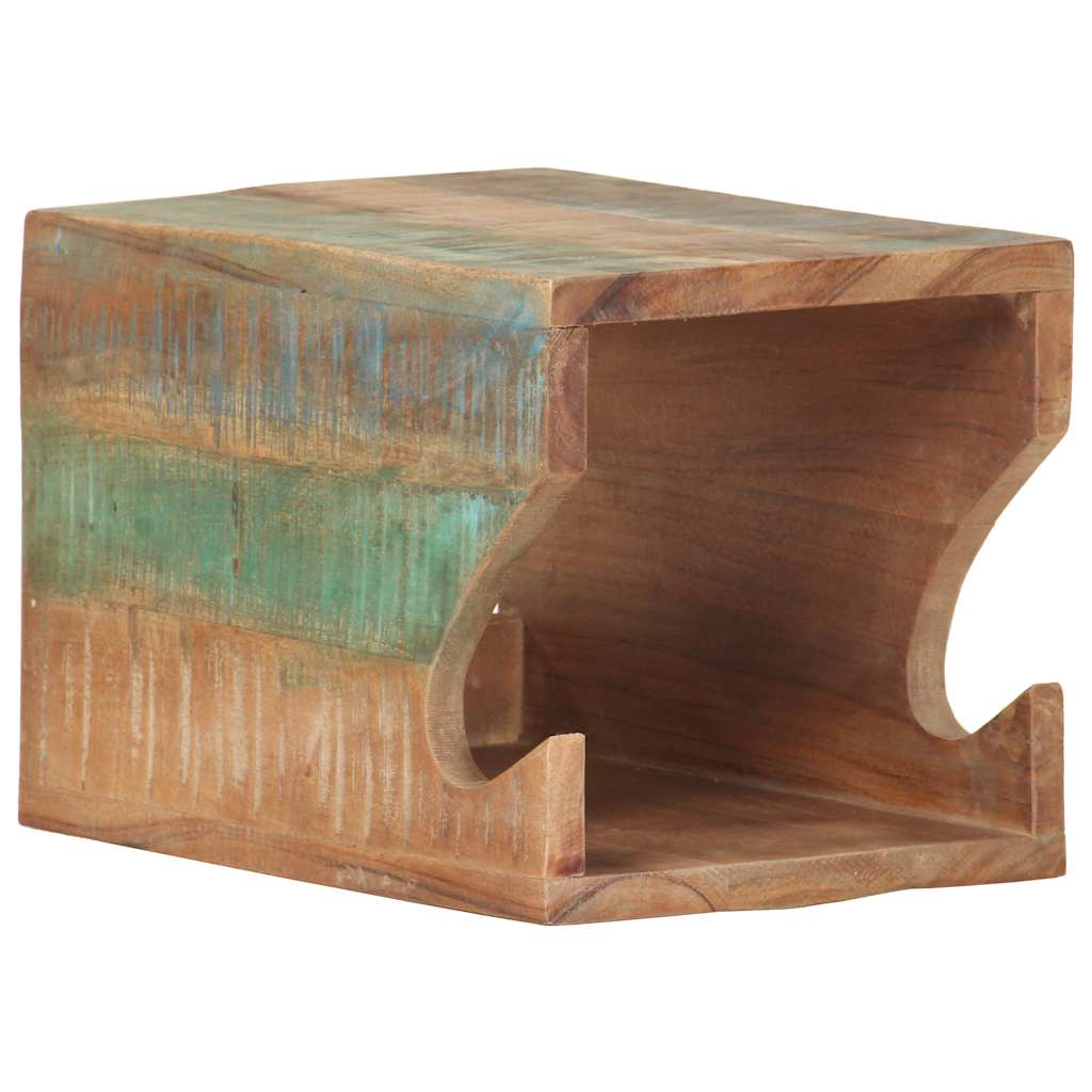 320478 vidaXL Wall Mounted Bicycle Rack 35x25x25 cm Solid Reclaimed Wood