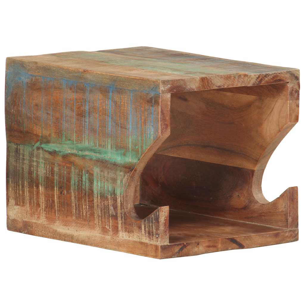 320478 vidaXL Wall Mounted Bicycle Rack 35x25x25 cm Solid Reclaimed Wood