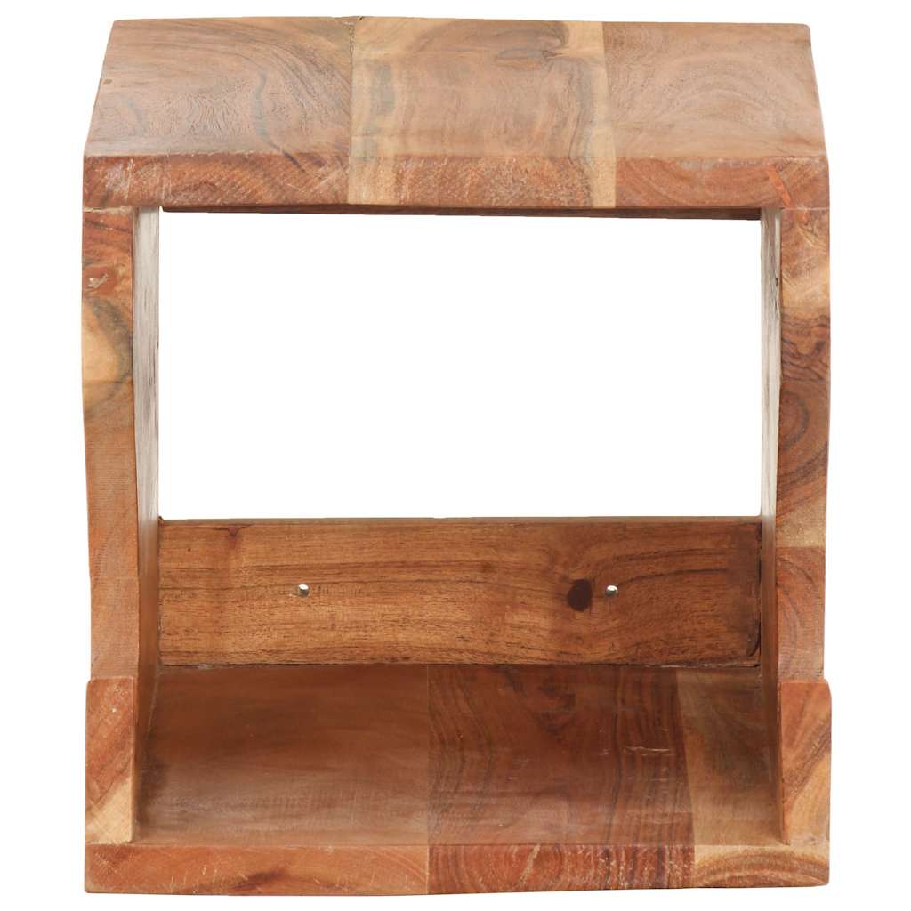 320479 vidaXL Wall Mounted Bicycle Rack 35x25x25 cm Solid Acacia Wood