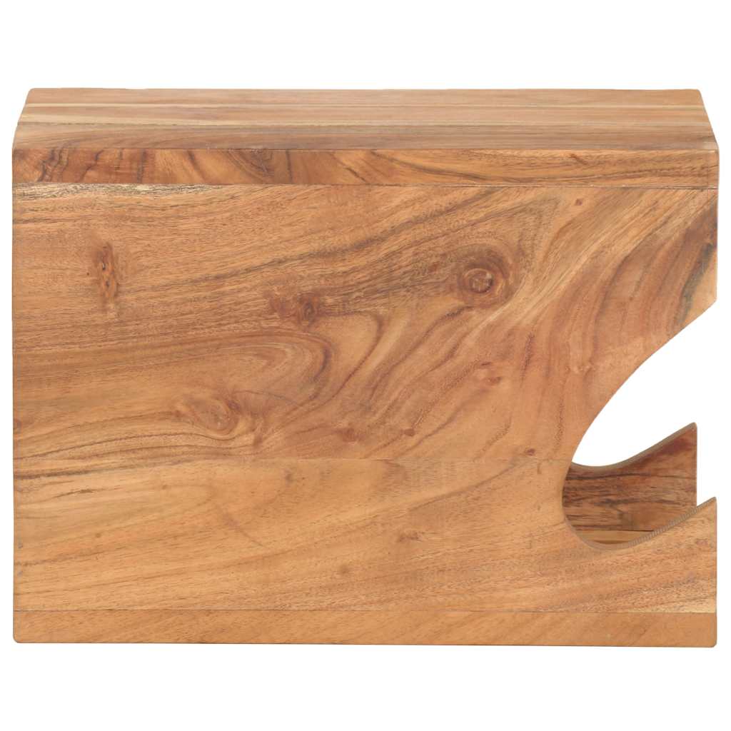 320479 vidaXL Wall Mounted Bicycle Rack 35x25x25 cm Solid Acacia Wood