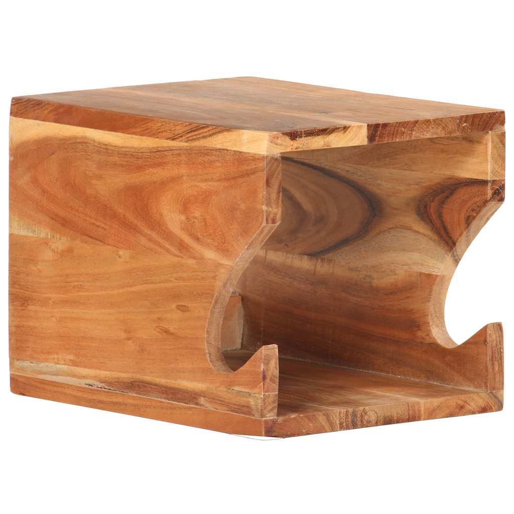 320479 vidaXL Wall Mounted Bicycle Rack 35x25x25 cm Solid Acacia Wood