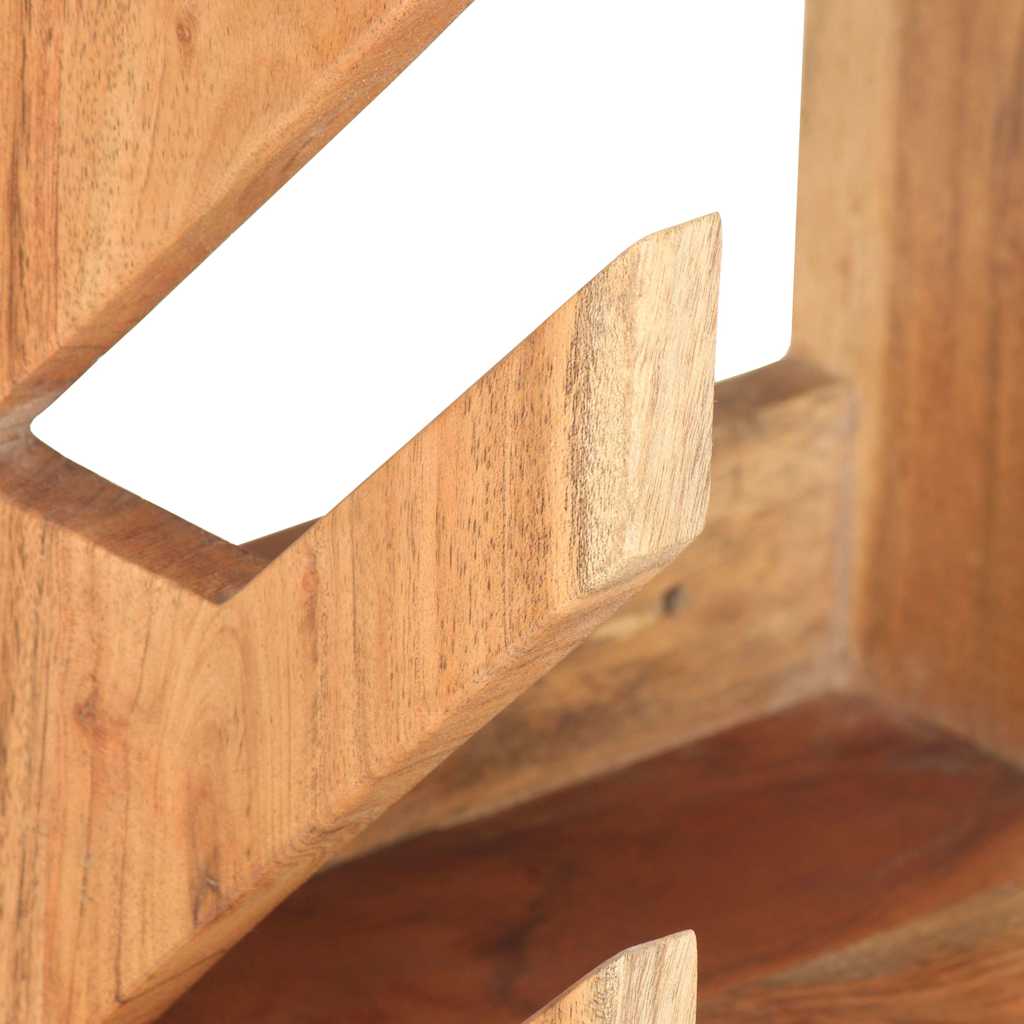 320482 vidaXL Wall Mounted Skateboard Holder 25x20x30 cm Solid Acacia Wood