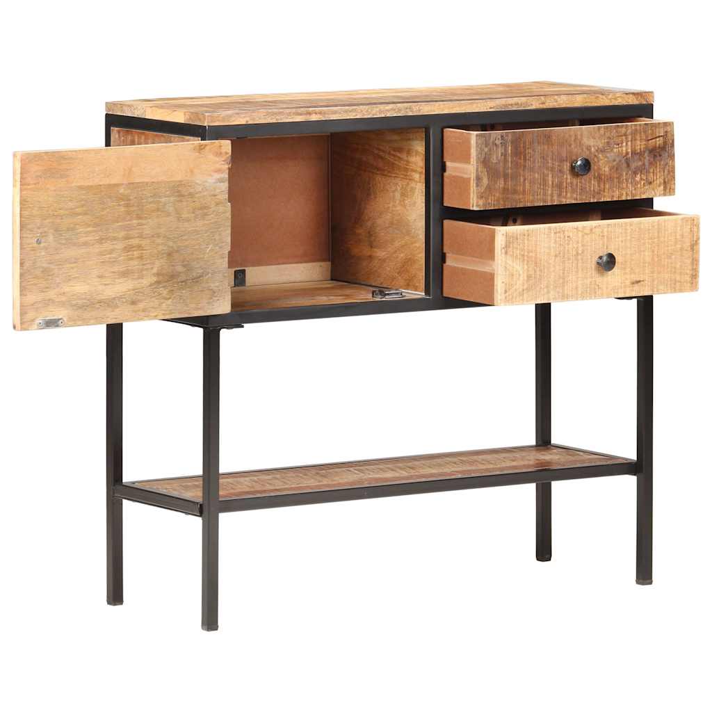 320486 vidaXL Sideboard 85x30x80 cm Rough Mango Wood